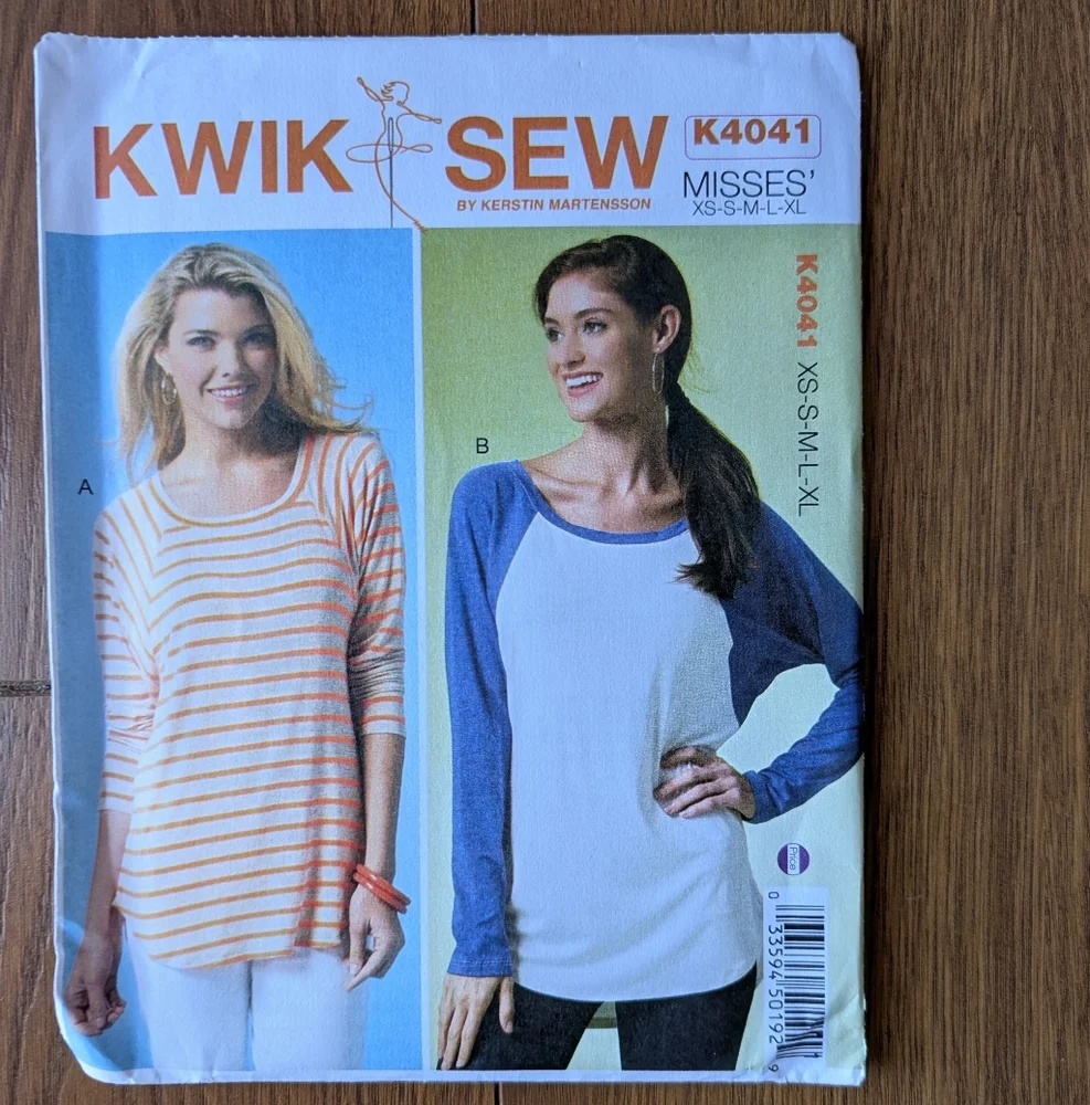 Kwik Sew Pattern K4041 Misses' Tops XS-XL UNCUT New BOGO DEAL